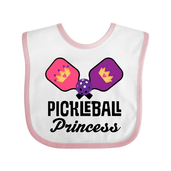 Inktastic Pickleball Princess Girls Baby Bib