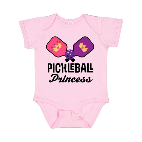 Inktastic Pickleball Princess Girls Baby Bodysuit