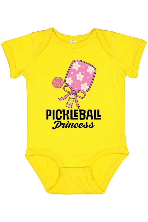 Pickleball Princess Quote Girls Baby Bodysuit