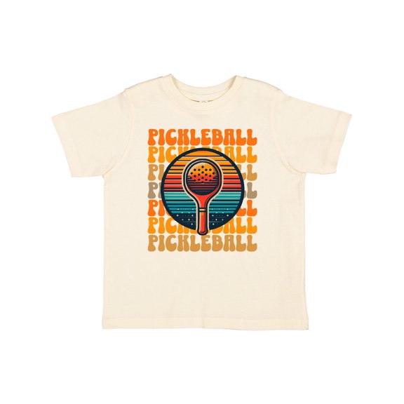 Inktastic Pickleball Retro Sunset Boys or Girls Toddler T-Shirt