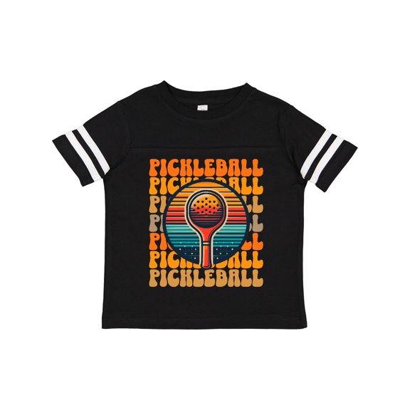 Inktastic Pickleball Retro Sunset Boys or Girls Toddler T-Shirt