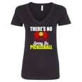 thumbnail image 1 of Inktastic Pickleball Women's V-Neck T-Shirt, 1 of 5