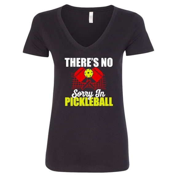 Inktastic Pickleball Women's V-Neck T-Shirt