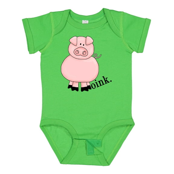 Inktastic Pig-oink Boys or Girls Baby Bodysuit