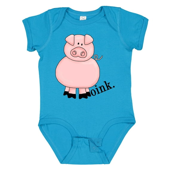 Inktastic Pig-oink Boys or Girls Baby Bodysuit