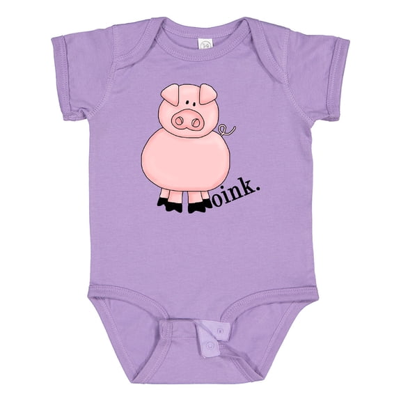 Inktastic Pig-oink Boys or Girls Baby Bodysuit