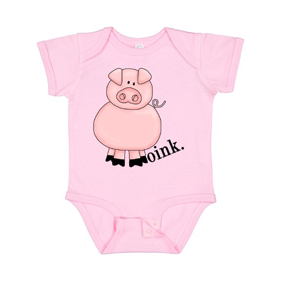 Inktastic Pig-oink Boys or Girls Baby Bodysuit