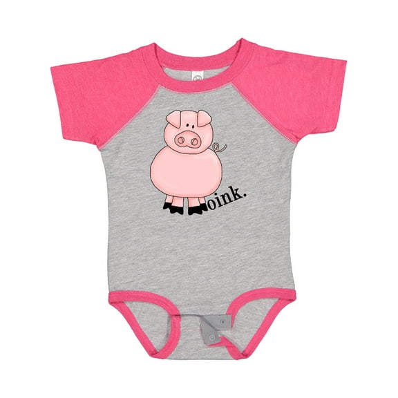 Inktastic Pig-oink Boys or Girls Baby Bodysuit