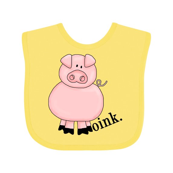 Inktastic Pig-oink Boys or Girls Baby Bib