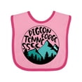 thumbnail image 1 of Inktastic Pigeon Forge, Tennessee Mountains Boys or Girls Baby Bib, 1 of 4