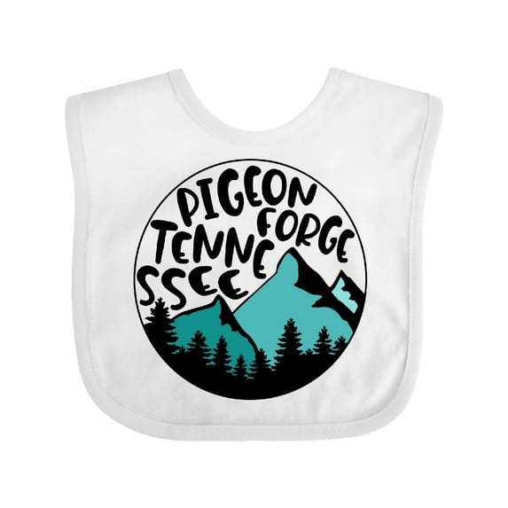 Inktastic Pigeon Forge, Tennessee Mountains Boys or Girls Baby Bib