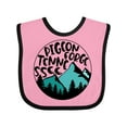 thumbnail image 1 of Inktastic Pigeon Forge, Tennessee Mountains Boys or Girls Baby Bib, 1 of 4