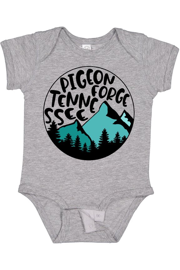 Pigeon Forge, Tennessee Mountains Boys or Girls Baby Bodysuit