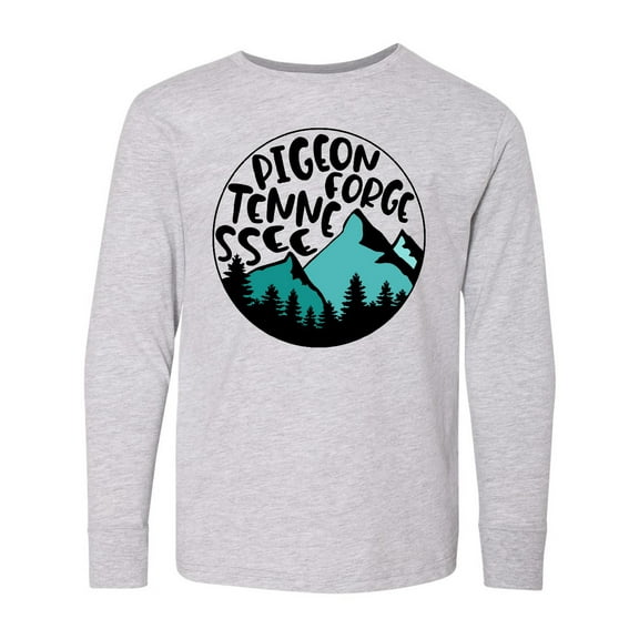 Inktastic Pigeon Forge, Tennessee- Mountains Long Sleeve Youth T-Shirt