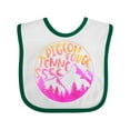 thumbnail image 1 of Inktastic Pigeon Forge, Tennessee- Mountains in Sunrise Colors Boys or Girls Baby Bib, 1 of 4