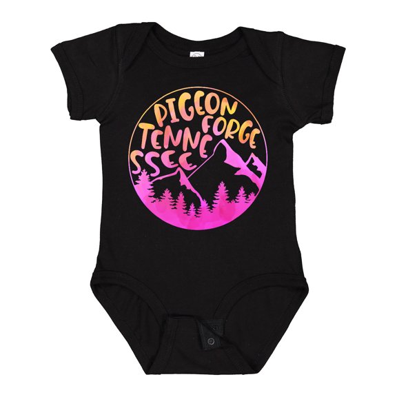 Inktastic Pigeon Forge, Tennessee- Mountains in Sunrise Colors Boys or Girls Baby Bodysuit