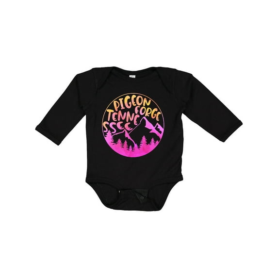 Inktastic Pigeon Forge, Tennessee- Mountains in Sunrise Colors Boys or Girls Long Sleeve Baby Bodysuit