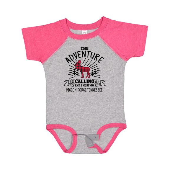 Inktastic Pigeon Forge Tennessee The Adventure is Calling and I Must Go Boys or Girls Baby Bodysuit