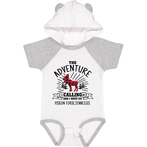 Inktastic Pigeon Forge Tennessee The Adventure is Calling and I Must Go Boys or Girls Baby Bodysuit