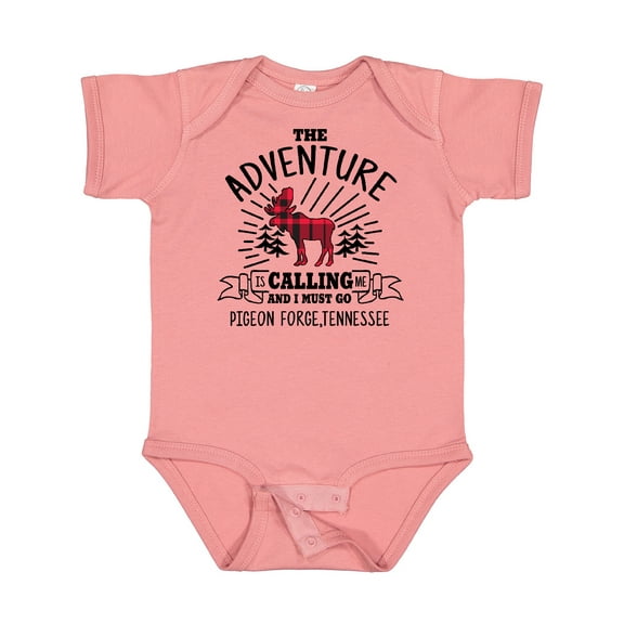 Inktastic Pigeon Forge Tennessee The Adventure is Calling and I Must Go Boys or Girls Baby Bodysuit