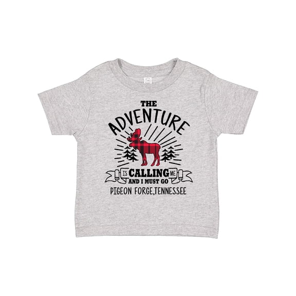 Inktastic Pigeon Forge Tennessee The Adventure is Calling and I Must Go Boys or Girls Toddler T-Shirt
