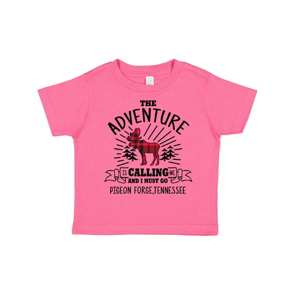 Inktastic Pigeon Forge Tennessee The Adventure is Calling and I Must Go Boys or Girls Toddler T-Shirt