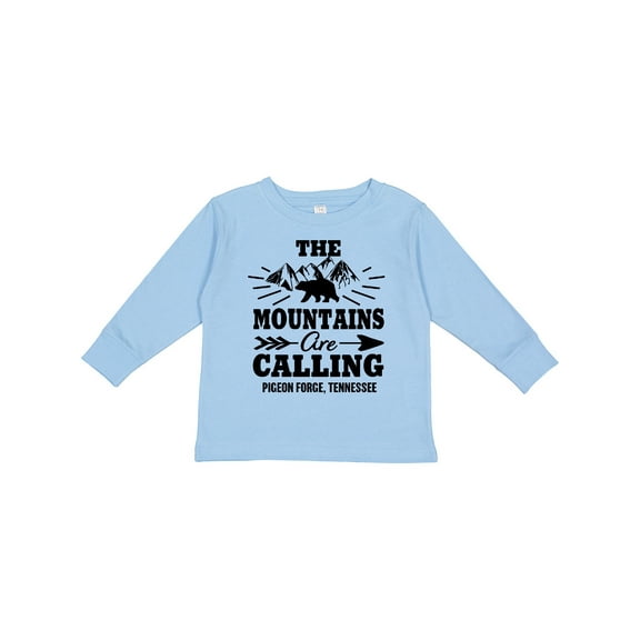 Inktastic Pigeon Forge Tennessee The Mountains Are Calling Boys or Girls Long Sleeve Toddler T-Shirt