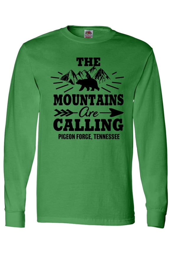 Pigeon Forge Tennessee The Mountains Are Calling Long Sleeve T-Shirt