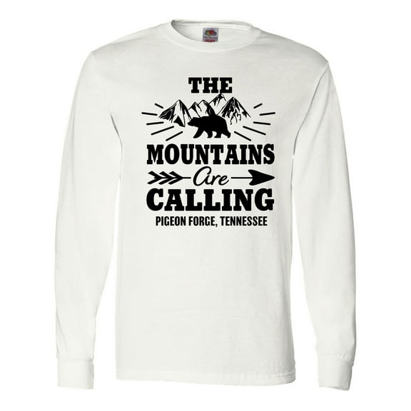 Inktastic Pigeon Forge Tennessee The Mountains Are Calling Long Sleeve T-Shirt