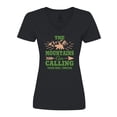 thumbnail image 1 of Inktastic Pigeon Forge Tennessee The Mountains Are Calling Women's V-Neck T-Shirt, 1 of 5