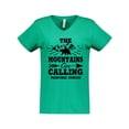 thumbnail image 1 of Inktastic Pigeon Forge Tennessee The Mountains Are Calling Women's V-Neck T-Shirt, 1 of 5