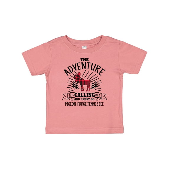 Inktastic Pigeon Forge Tennessee the Adventure is Calling and I Must Go Boys or Girls Baby T-Shirt