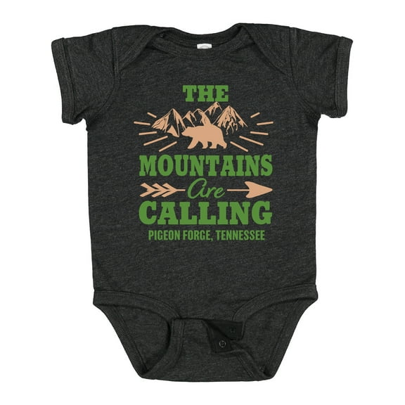 Inktastic Pigeon Forge Tennessee the Mountains Are Calling Boys or Girls Baby Bodysuit