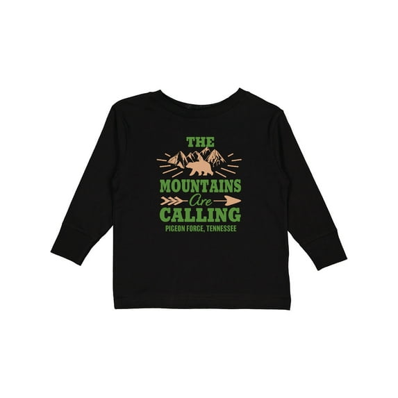 Inktastic Pigeon Forge Tennessee the Mountains Are Calling Boys or Girls Long Sleeve Toddler T-Shirt