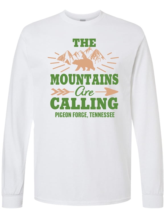 Pigeon Forge Tennessee the Mountains Are Calling Long Sleeve T-Shirt