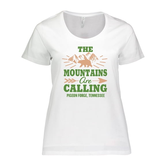 Inktastic Pigeon Forge Tennessee the Mountains Are Calling Women's Plus Size T-Shirt