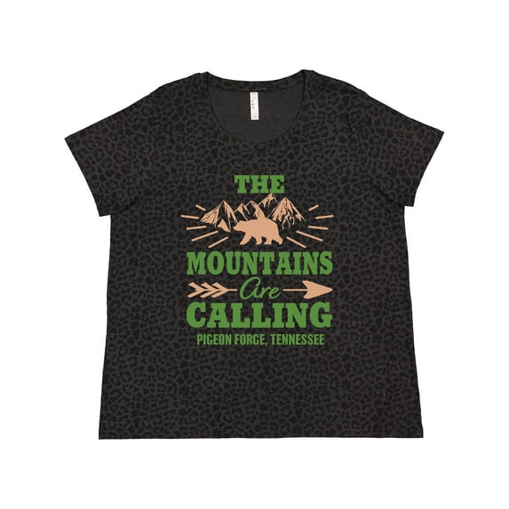 Inktastic Pigeon Forge Tennessee the Mountains Are Calling Women's Plus Size T-Shirt