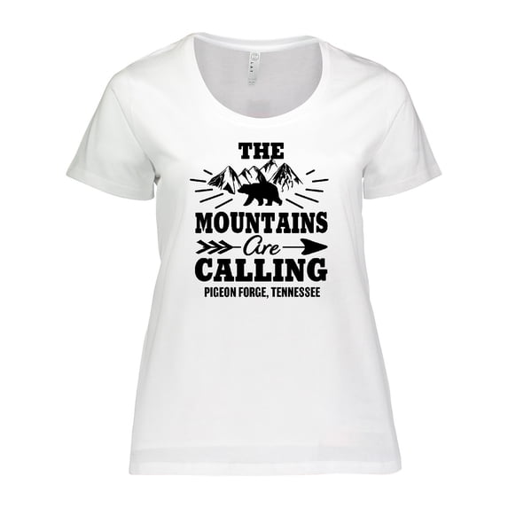 Inktastic Pigeon Forge Tennessee the Mountains Are Calling Women's Plus Size T-Shirt