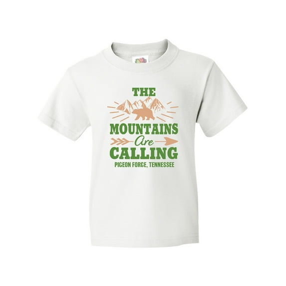 Inktastic Pigeon Forge Tennessee the Mountains Are Calling Youth T-Shirt