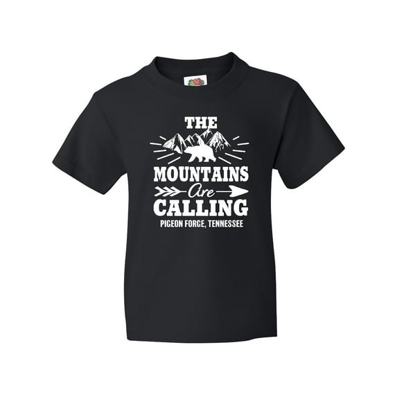 Inktastic Pigeon Forge Tennessee the Mountains Are Calling Youth T-Shirt