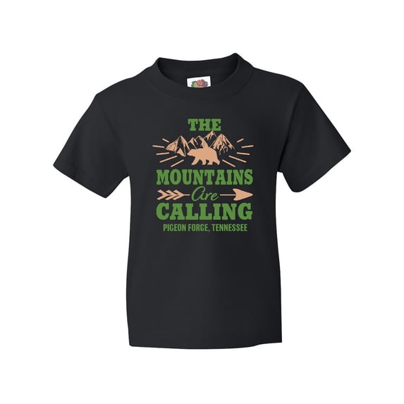 Inktastic Pigeon Forge Tennessee the Mountains Are Calling Youth T-Shirt