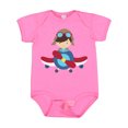 thumbnail image 1 of Inktastic Pilot Boy, Airplane, Plane, Flying, Brown Hair Boys Baby Bodysuit, 1 of 5