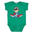 thumbnail image 1 of Inktastic Pilot Boy, Airplane, Plane, Flying, Brown Hair Boys Baby Bodysuit, 1 of 5