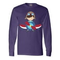thumbnail image 1 of Inktastic Pilot Boy, Boy With Brown Hair, Boy In Airplane Long Sleeve T-Shirt, 1 of 5