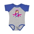 thumbnail image 1 of Inktastic Pilot Girl, Airplane, Plane, Flying, Brown Hair Girls Baby Bodysuit, 1 of 5