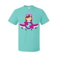thumbnail image 1 of Inktastic Pilot Girl, Girl With Brown Hair, Girl In Airplane T-Shirt, 1 of 5