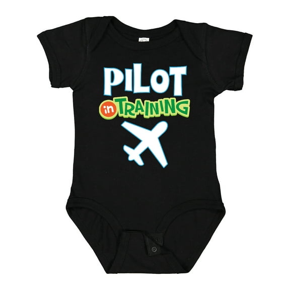 Inktastic Pilot in Training Airplane Boys Future Job Boys or Girls Baby Bodysuit