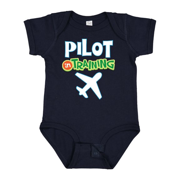 Inktastic Pilot in Training Airplane Boys Future Job Boys or Girls Baby Bodysuit