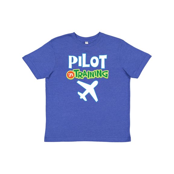 Inktastic Pilot in Training Airplane Boys Future Job Youth T-Shirt
