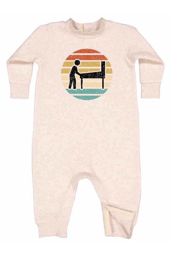 Pinball Retro Arcade Game Baby Fleece Romper